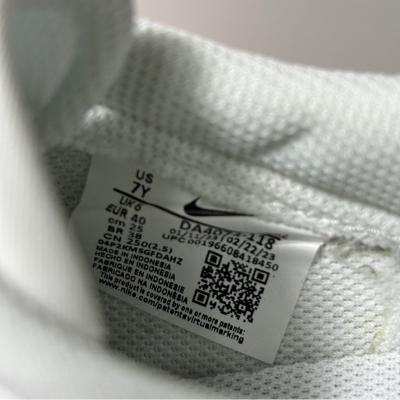 Nike Blazer Low ' 77 White / Yellow Womens Shoes 7Y / 8.5 Women Sneakers Shoes - Picture 7 of 8